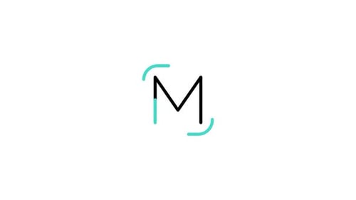 Minimalist Animated Letter M Line Reveal