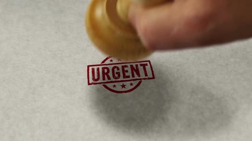 Urgent stamp and stamping loop