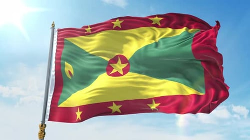 Grenada Flag 4K