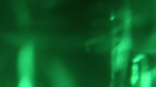 Defocused Crystal Flare Optical Light Green Gleam