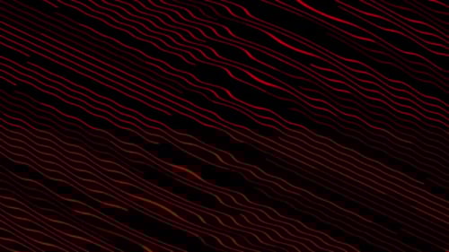 Flowing Red Wavy Lines Abstract Motion Background