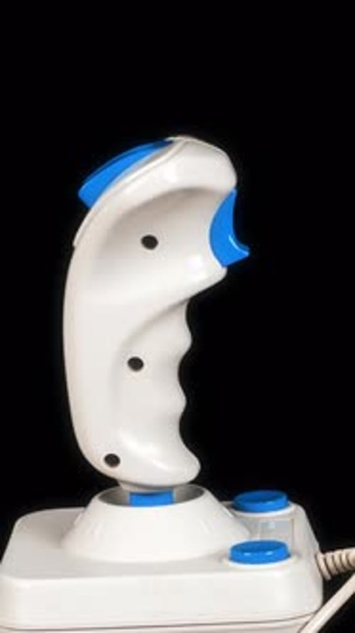 Retro Computer Arcade Game Joystick in Vertical