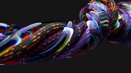 Abstract Braided Ropes with Dynamic Chromatic Refractions