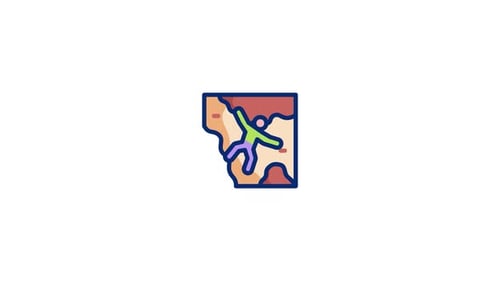 Rock Climbing Animated Icon