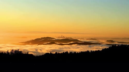 San Francisco Bay And Mountains