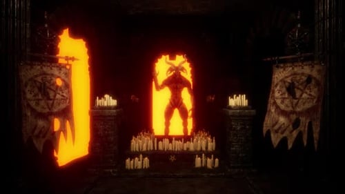 Goat Demon Baphomet VJ Loop