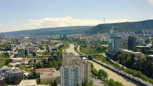 Aerial View of Tbilisi