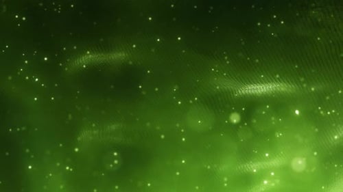 Partículas de ondas cáusticas verdes