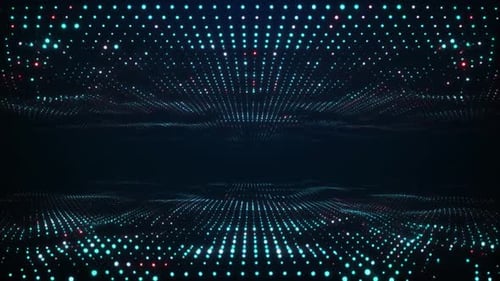 Inside Digital Cyberspace, Virtual Artificial Intelligence Machine. 3D Technology Background