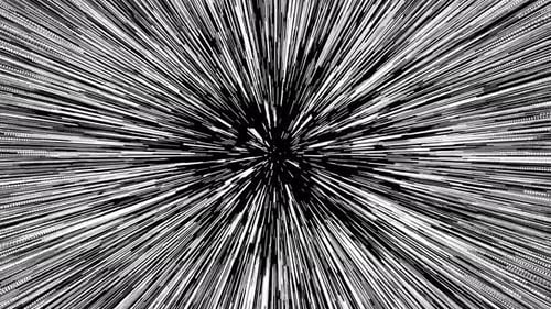 Futuristic Star Field Warp Speed Travel Transition Effect