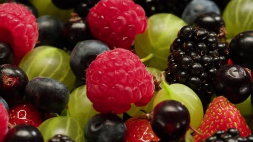 Fresh Berries and Fruit Close-Up