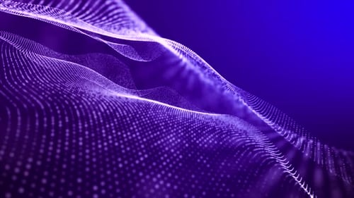 Particles Wave Flow Background