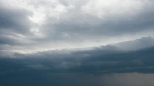 Dark Rain Clouds Moving in the Sky