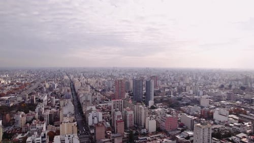 Buenos Aires Argentina, boedo high altitude drone shot