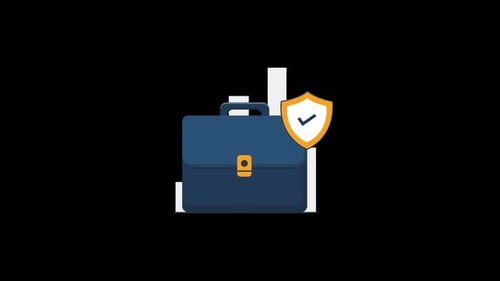 Secure Job Concept Animation Video - Transparent