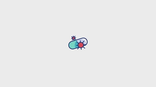 Icono animado de antibióticos