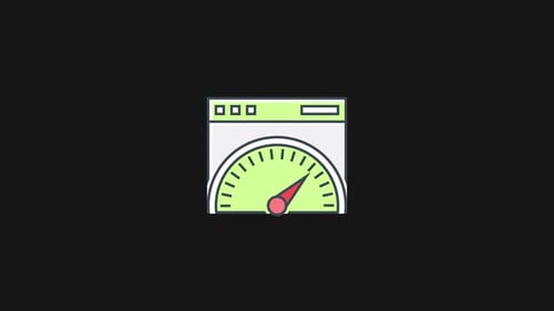 Browser Performance Speedometer Animation