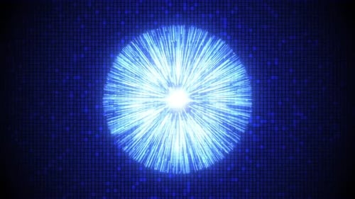 Digital Cyberspace Ray Particles 4