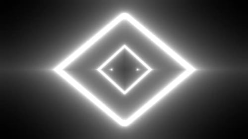 Neon arrows point in opposite directions, glowing in the dark