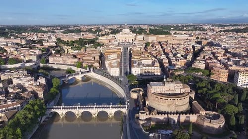 Rome Skyline at Rome in Italy Vatican.