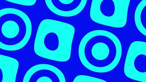 Blue And Light Cyan Waves Patterns Vj Loop Background