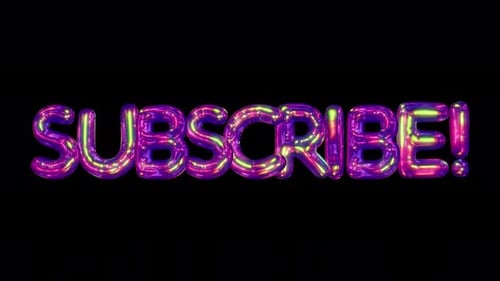 Neon Subscribe Text Animation