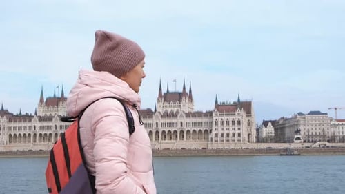 Vacation Leisure By Budapest Parliament