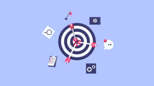 Business Strategy and Goal Setting Animation for Marketing and Campaigns.