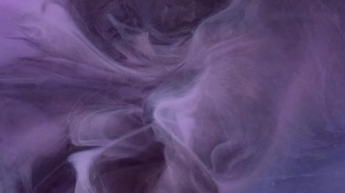 Swirling Abstract Pattern in Silver and Purple