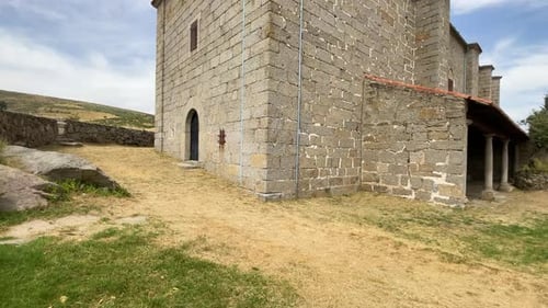 spring fountain in the Sanctuary of Our Lady of Espino, 15th century. Avila, Spain