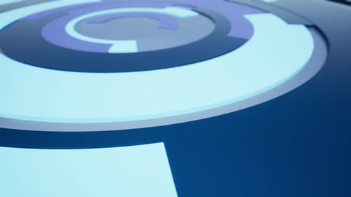 Dynamic Abstract Geometric Concentric Circles Animation