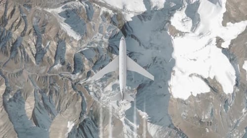 Plane Flight Top View