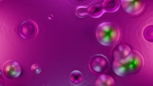 Abstract liquid surface with bubbles