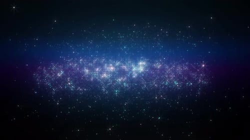 Cosmic Glitter Particles Logo Reveal Animation