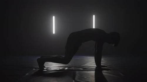 downward facing dog yoga pose silhouette