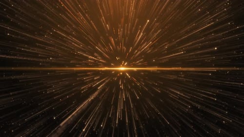 Abstract glittering shiny gold particles falling golden stars. tail particle falling down for new ye