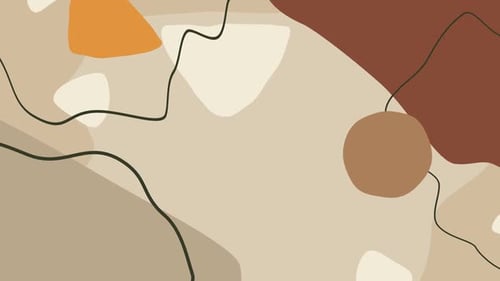 Abstract Animated Organic Shapes and Lines Background