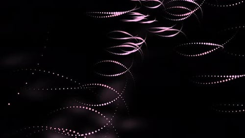 Abstract Neon Particle Curves Background 4K