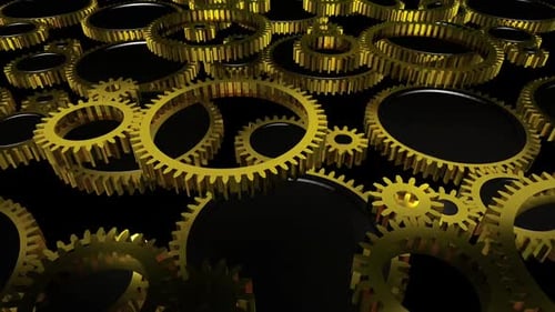 Golden Gear Tunnel 01 Hd