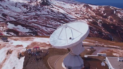 Space research radio telescope. Aerial orbitt. Sierra Nevada. Spain.