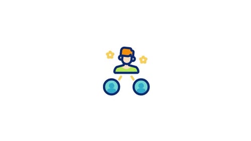 Animiertes Influencer-Symbol