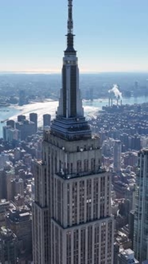 Empire State At Manhattan In New York United States.