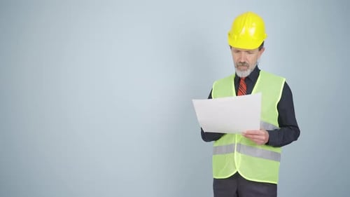 Engineer presents project.