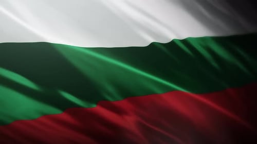 Realistic Waving Flag of Bulgaria