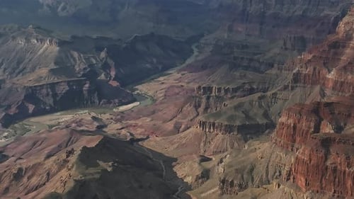Cinematic Aerial Helicopter Footage of Grand Canyon National Park in Arizona