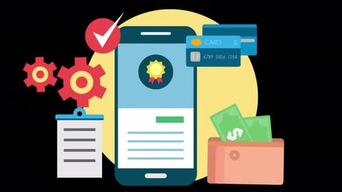 2D Business Applications Delivery 4K On Alpha Channel