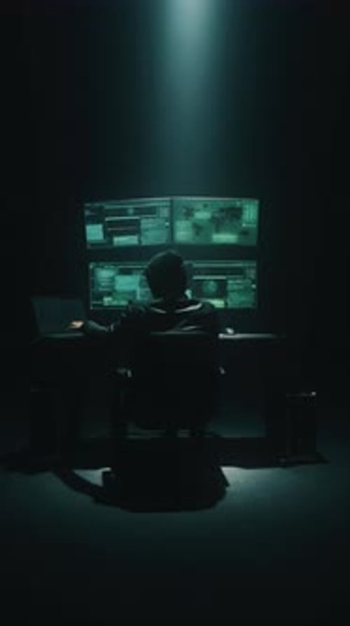 Cyberkriminelle hacken Daten auf dem Computer