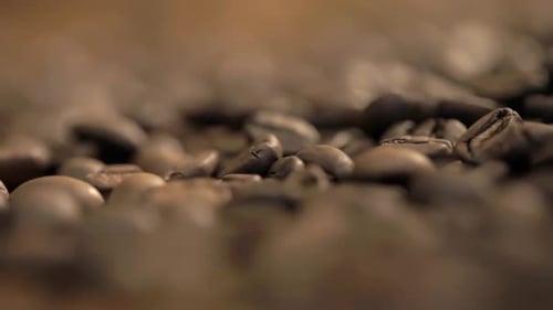 Roasted Coffee Beans Close-Up