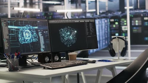 Data Center Workstation Equipped with Machine Learning Software