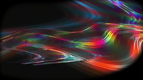 Dynamic Fluid Abstract Light Waves Loop Background